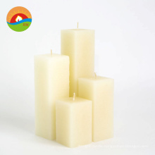 colourful and scented square pillar candle